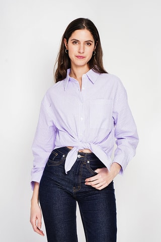 Camisa de lino - Violeta