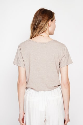 Camiseta de lino - Beige