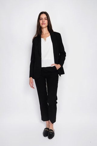 Chaqueta de lino - Negro