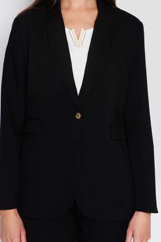 Chaqueta de lino - Negro
