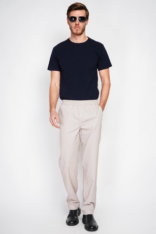 Pantalón de lino - Beige