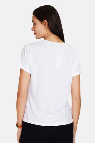 Camiseta de lino - Blanco