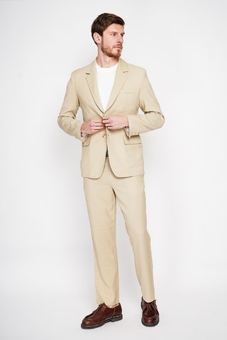 Chaqueta de lino - Camel