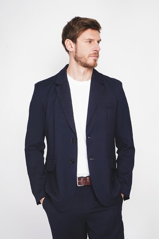 Chaqueta de lino - Azul marino