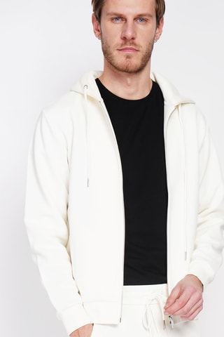 Sudadera con capucha - Crudo