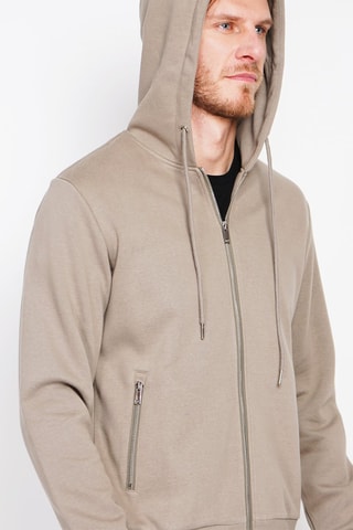 Sudadera con capucha - Caqui
