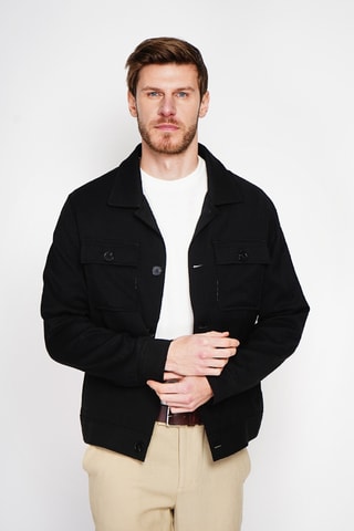 Chaqueta de lino - Negro