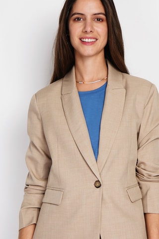 Chaqueta de lino - Beige
