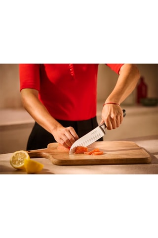 Couteau Santoku en acier inoxydable Virtuoso - 18 cm