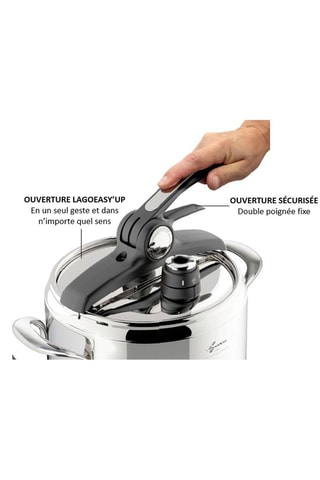 Roestvrijstalen Snelkookpan 8/10 Irradial Control Lagoeasy'UP® - 7 l