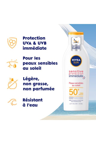 Leche solar Sensitive Protection inmediata SPF50+ - Piel sensible - 200 ml