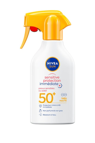 Crema con protección solar en spray Sensitive Nivea Sun SPF 50+ - Piel sensible - 250 ml