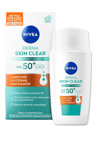 Fluido UV facial Derma Skin Clear FPS50+ - 40 ml