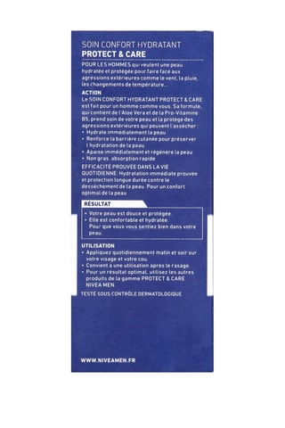 Tratamiento confort hidratante Protect & Care - 75 ml