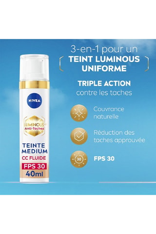 Crema fluida antimanchas tono medio FPS30 Luminous 630 - 40 ml