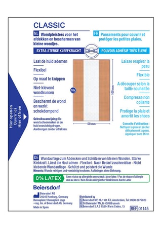 10 bandas Classic - Caja de 1 m x 6 cm
