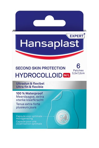 6 apósitos hidrocoloides Second Skin Protection Hydrocolloid - 3,5 x 7,2 cm