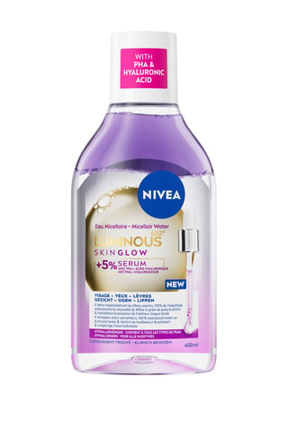 Agua micelar desmaquillante Luminous Skin Glow Nivea - Para todo tipo de piel - 400 ml