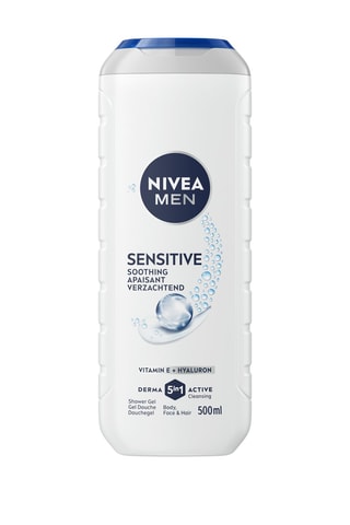Gel de ducha Sensitive antiirritación Derma Active 5 en 1 Nivea Men - Piel sensible - 500 ml