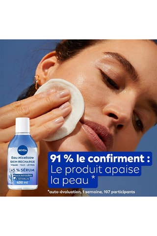 Agua micelar desmaquillante con sérum Panthenol - Piel apagada y sensible - 400 ml