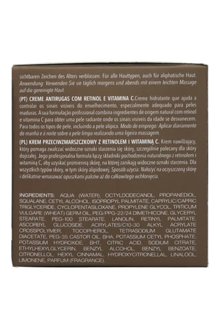 Crème hydratante antirides Retinol C - Peaux matures - 50 ml