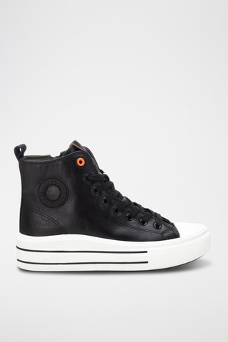 Hoge Platform Sneakers - Zwart