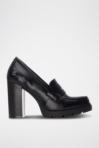 Platform Mocassins - Zwart