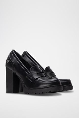 Platform Mocassins - Zwart