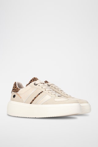Platform Sneakers - Beige