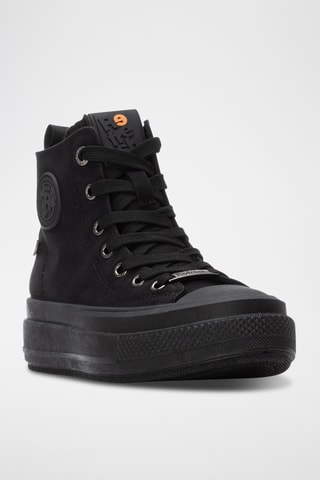 Hoge Platform Sneakers - Zwart