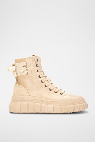 Platform Enkellaarzen - Beige