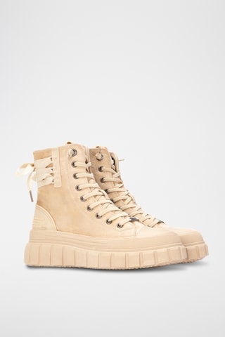 Platform Enkellaarzen - Beige