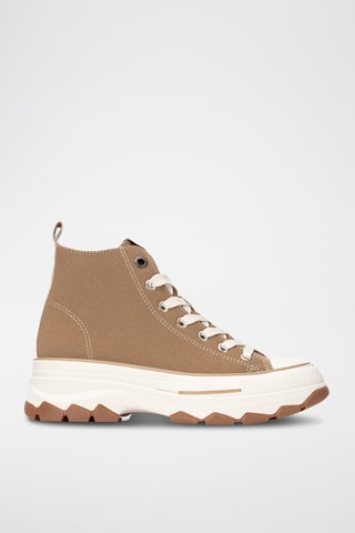 Hoge Sneakers - Taupe