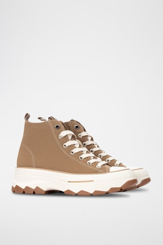 Hoge Sneakers - Taupe