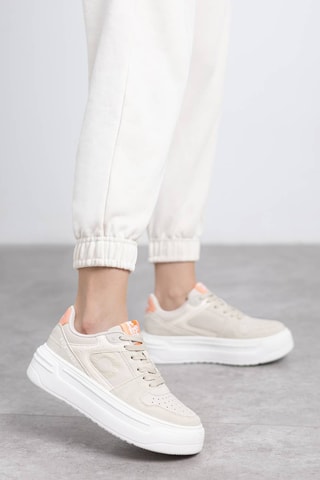 Platform Sneakers - Beige