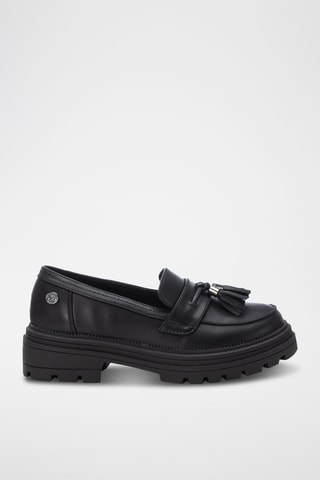 Platform Mocassins - Zwart