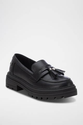 Platform Mocassins - Zwart