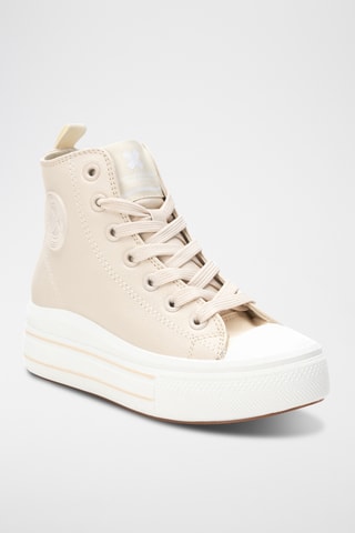 Hoge Platform Sneakers - Beige