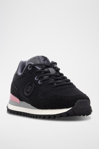 Nubuck Sneakers - Zwart