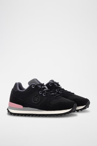 Nubuck Sneakers - Zwart