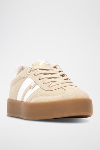 Platform Sneakers - Beige