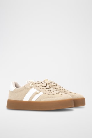 Platform Sneakers - Beige