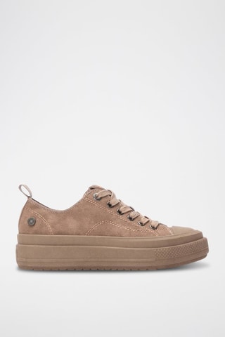 Platform Sneakers - Taupe