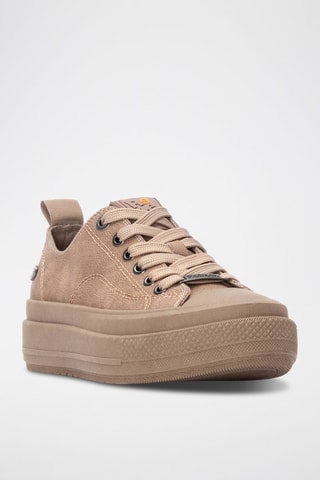 Platform Sneakers - Taupe