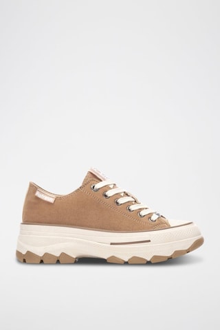 Platform Sneakers - Taupe
