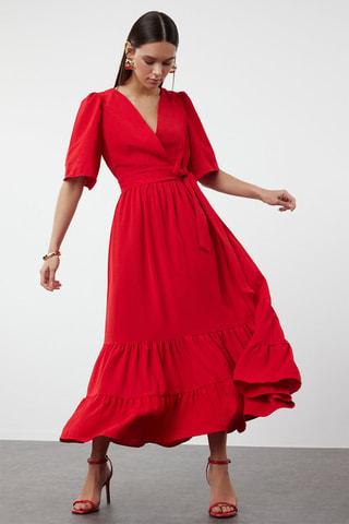 Robe longue - Rouge