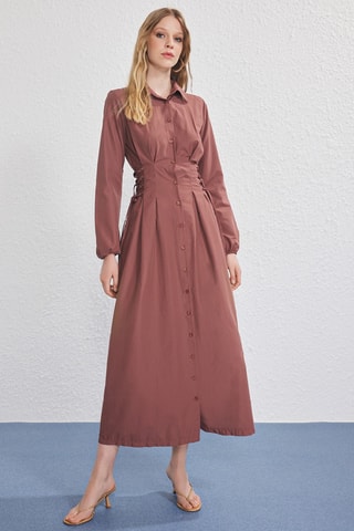 Robe chemise - Marron