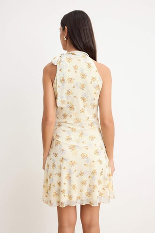 Robe taille basse - Jaune