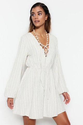 Robe de plage - Écru