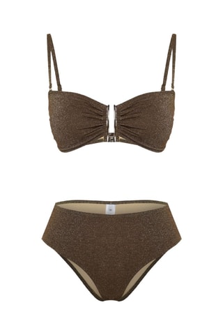 Maillot 2 pièces - Marron